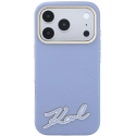 Karl Lagerfeld Grained with Resin Signature Logo MagSafe Case for iPhone 18 Pro Max / 17 Pro Max - Light Blue Karl Lagerfeld Grained with Resin Signature Logo MagSafe Case for iPhone 18 Pro Max / 17 Pro Max - Light Blue
