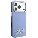 Karl Lagerfeld Grained with Resin Signature Logo MagSafe Case for iPhone 18 Pro Max / 17 Pro Max - Light Blue Karl Lagerfeld Grained with Resin Signature Logo MagSafe Case for iPhone 18 Pro Max / 17 Pro Max - Light Blue