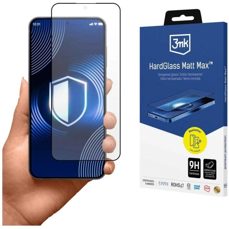 3MK HardGlass Matt Max Tempered Glass for Samsung Galaxy S26+
