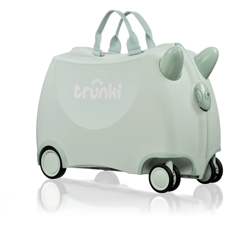JetWorld TRUNKI GLIDE 360 SOLID VIHREÄ LASTEN MATKALUGGAGE
