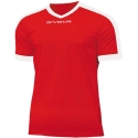 Givova Revolution Interlock T-Shirts Red-White MAC04 1203 (L)