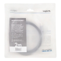 LogiLink CDA0105 DisplayPort-kaabel 2 m Must, Hall
