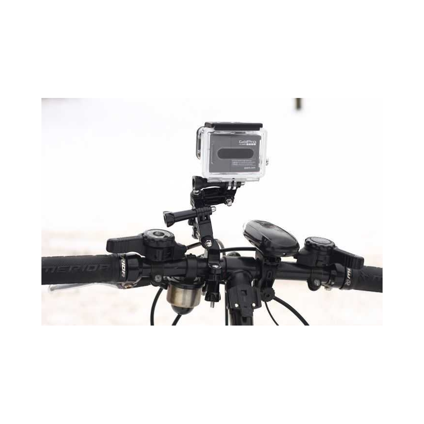Xrec Bicycle Mount for Cameras Gopro Hero 4 3+ 3 2 1 + 3D Arm/Joints