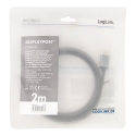 LogiLink CDA0101 DisplayPort cable 2 m Black, Grey LogiLink CDA0101 DisplayPort cable 2 m Black, Grey