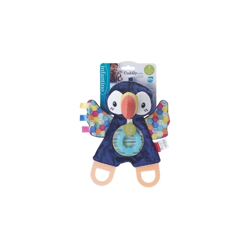 Pulio INFANTINO pluszowy pingwin su gryzaczkami 66323