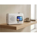 Powerlocus DAB+ FM/AM radio ar modinātāju, balta Powerlocus DAB+ FM/AM radio ar modinātāju, balta