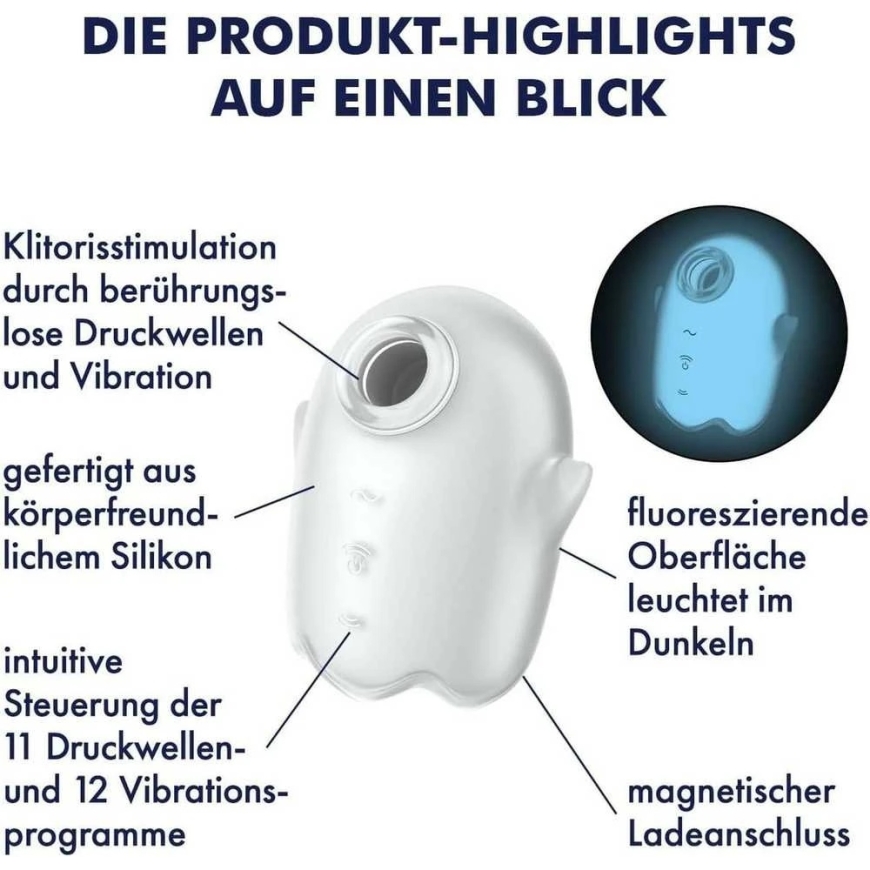 SATISFYER Spirdzošs Balts Gars – 4