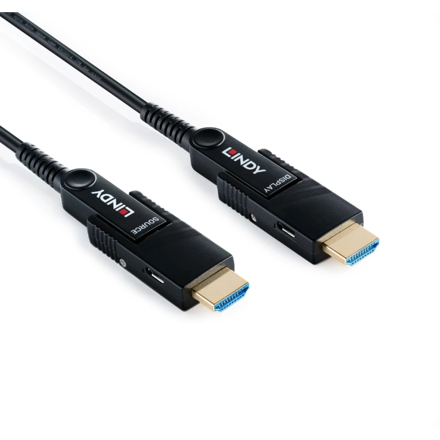 HDMI Кабель - Lindy 38548 70 М Гибридный Micro-HDMI 8K60 Кабель Черный – 5