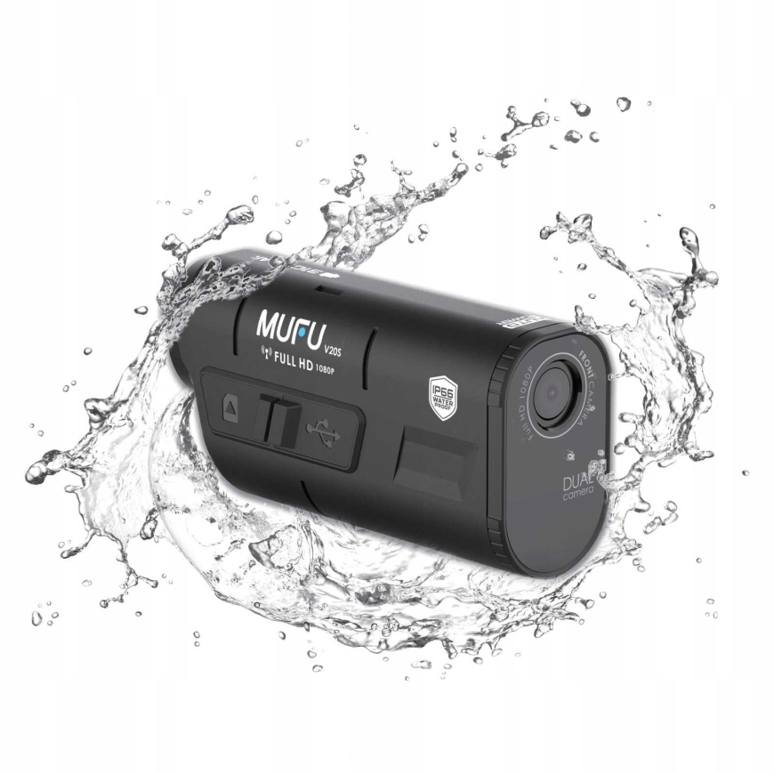 MUFU V20S Videoreģistrators / motocikla kamera (priekšā+apakšā) Full HD
