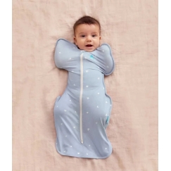 Love To Dream Swaddle UP - Size M - boats - 1 STEP - bamboo viscose - TOG 1.0