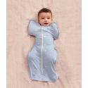 Love To Dream Swaddle UP - Size M - boats - 1 STEP - bamboo viscose - TOG 1.0