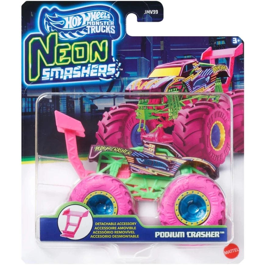 Mattel HOT WHEELS MONSTER TRUCKS džip – Neon Smasher (JMV39)
