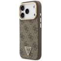 Guess 4G PU Triangle Logo & Stand Camera Magsafe Case for iPhone 18 Pro / 17 Pro brown Guess 4G PU Triangle Logo & Stand Camera Magsafe Case for iPhone 18 Pro / 17 Pro brown