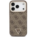 Dėklas Guess 4G PU Triangle Logo & Stand Camera Magsafe do iPhone 18 Pro / 17 Pro ruda Dėklas Guess 4G PU Triangle Logo & Stand Camera Magsafe do iPhone 18 Pro / 17 Pro ruda