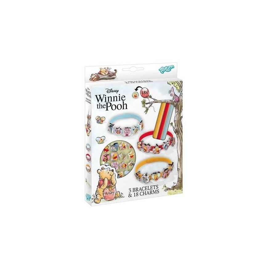 TOTUM WINNIE THE POOH kūrybinis apyrankių dekoravimo rinkinys, TT690202