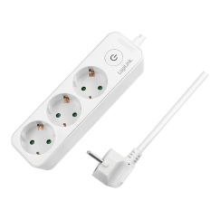 LogiLink LPS244 jatkojohto 1,5 m 3 AC-pistorasia(a) Sisätila Valkoinen