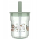 Little Dutch Mepal Children's Glass with Straw 'Little Farm' Little Dutch Mepal Children's Glass with Straw 'Little Farm'
