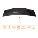 AOC G4 CU34G4ZCA PC lamekuvar 86,4 cm (34") 3440 x 1440 pikslit Wide Quad HD Must, Punane AOC G4 CU34G4ZCA PC lamekuvar 86,4 cm (34") 3440 x 1440 pikslit Wide Quad HD Must, Punane