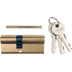 Vorel Cylinder Lock Brass 67 mm 31/36 mm with 3 Keys 77204