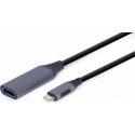 Cablexpert A-USB3C-HDMI-01 video cable adapter 0.15 m USB Type-C Grey Cablexpert A-USB3C-HDMI-01 video cable adapter 0.15 m USB Type-C Grey