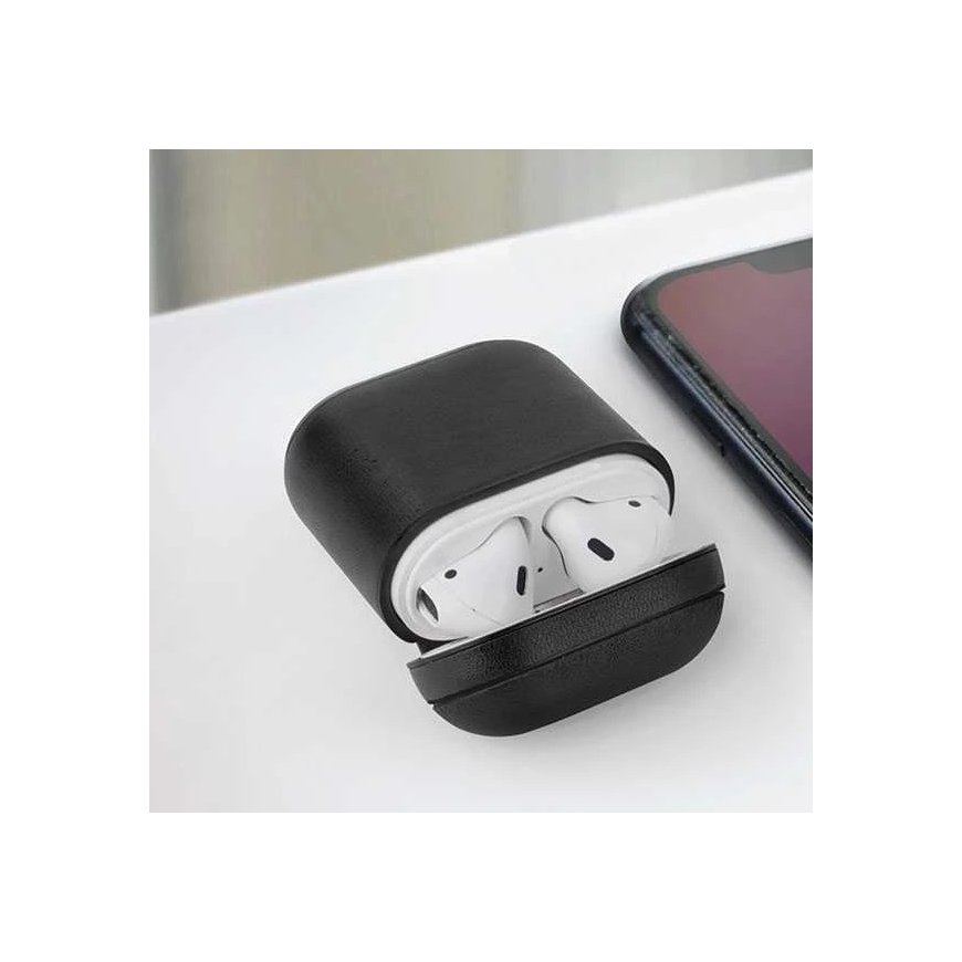 UNIQ Terra case for AirPods 1st/2nd generation, natural leather, red – 3