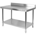 Toya Sa Poland Darba galds ar plauktu | Nerūsējošais tērauds | 800x700xH850+100 mm mala (YG-09030) Toya Sa Poland Darba galds ar plauktu | Nerūsējošais tērauds | 800x700xH850+100 mm mala (YG-09030)