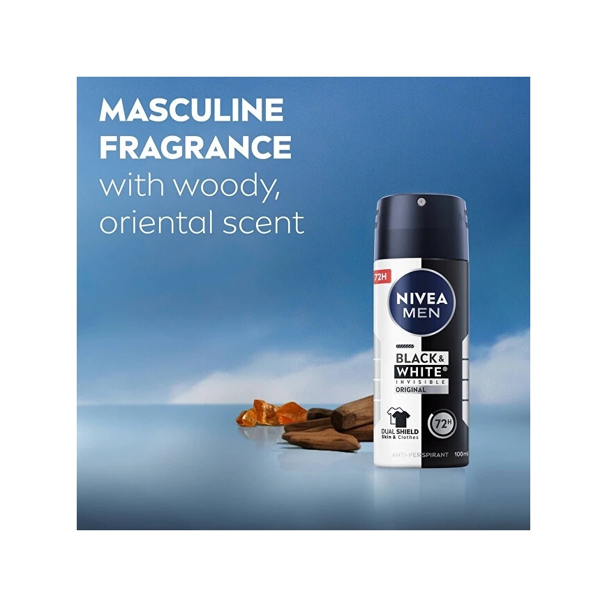 Nivea meeste antiperspirant spreid Invisble Must ja Valge (antiperspirant) 100 ml – 3