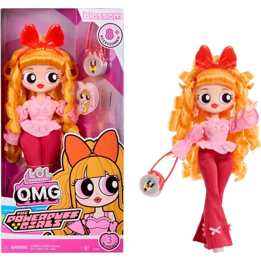 MGA L.O.L. yllätys OMG Powerpuff Girls nukke Blossom 542827-EUC – 2