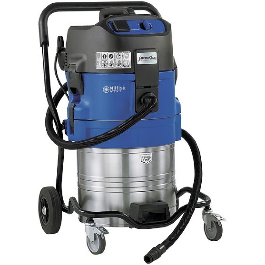 Nilfisk ATTIX 761-21 XC Melns, Zils, Nerūsējošais tērauds 70 L 1200 W