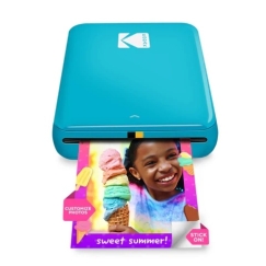 Kodak STEP Kannettava mobiilivedostin värillinen ZINK 2x3'' 1 ppm, Bluetooth, Sininen