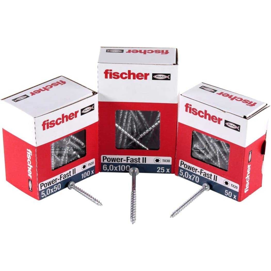 Fischer FISCHER chipboard screw Power-Fast II 6.0x140 countersunk (50 pi