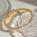 Troli Glittering adjustable bracelet with zircons Gold Troli Glittering adjustable bracelet with zircons Gold
