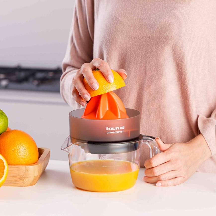 Taurus CITRUS COMPACT - Käsimehu Puristin 30 W Musta, Oranssi, Kirkas – 4
