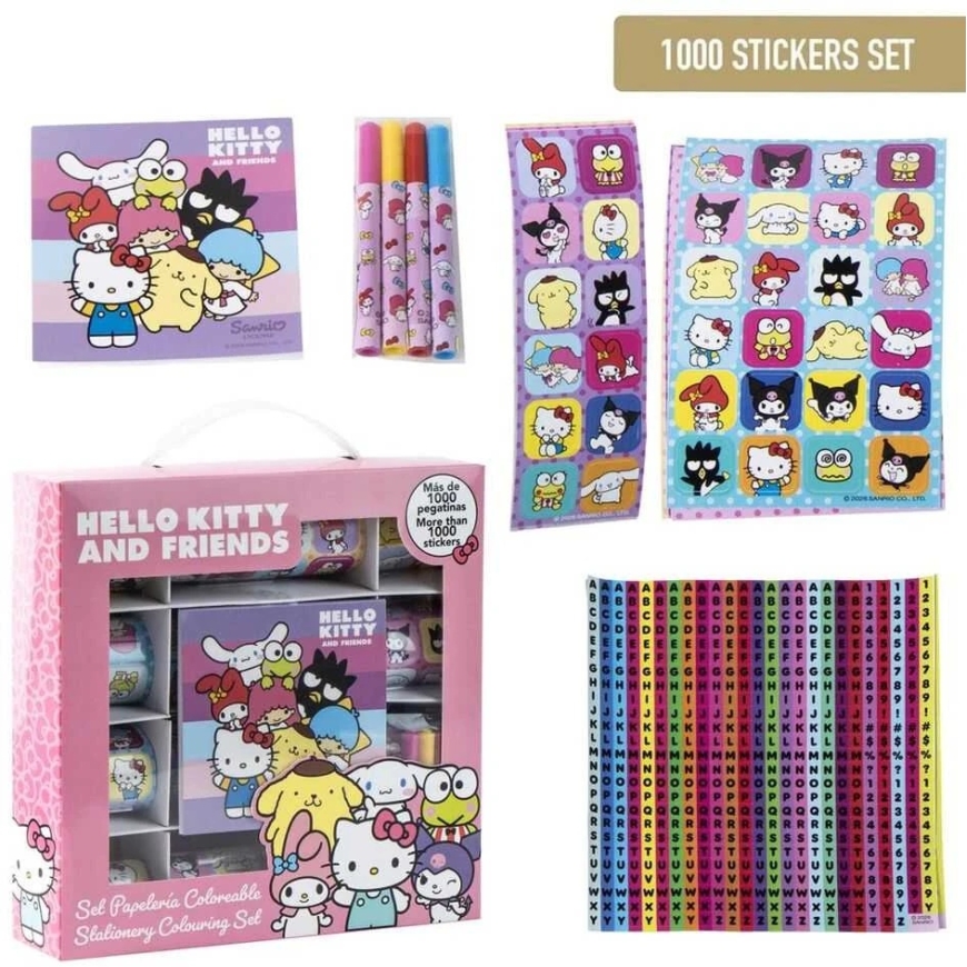 CERDÁ Hello Kitty un Draugi uzlīmju komplekts 1000 gab. – 4