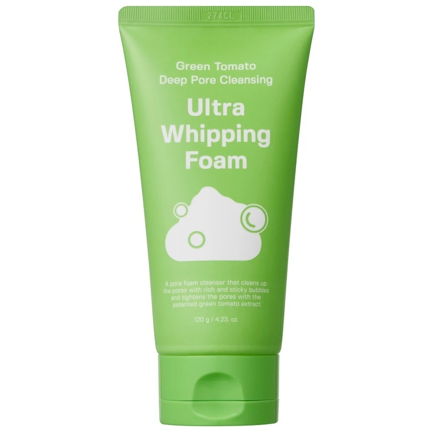 Sungboon Editor Žalias Tomato Deep Pore Cleansing Ultra Whipping Foam pianka do mycia twarzy oczyszczająca pory 120g