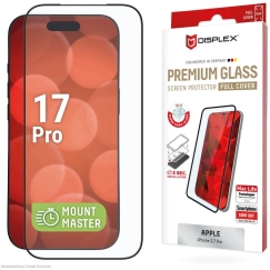 Apple iPhone 17 Pro Premium screen protector glass MM, made by Displex, transparent
