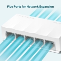 TP-Link LS1005 Ne-valdomas Fast Ethernet (10/100) Balta