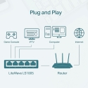 TP-Link LS1005 Неуправляемый Fast Ethernet (10/100) Белый TP-Link LS1005 Неуправляемый Fast Ethernet (10/100) Белый