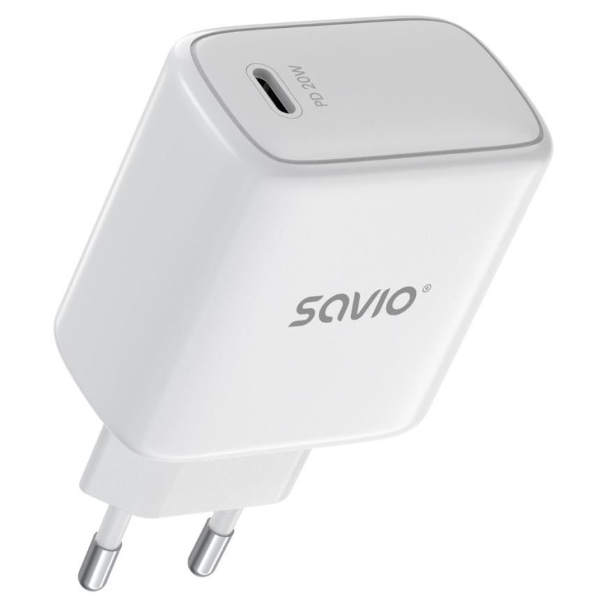 SAVIO LA-14 20W sienas lādētājs ar Power Delivery 3.0 – 3