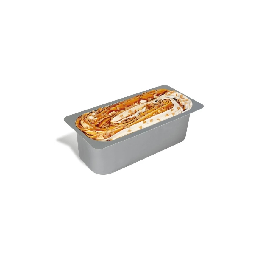 Itaalia jäätis G7 Panna Cotta, karamellikastme ja karamelli maitsega šokolaaditükkidega, 4750 ml