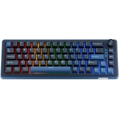 Ducky OK-M 65 Mängu klaviatuur, 65%, Hot-Swappable, RGB, ANSI – KTT Baby Blue Switches