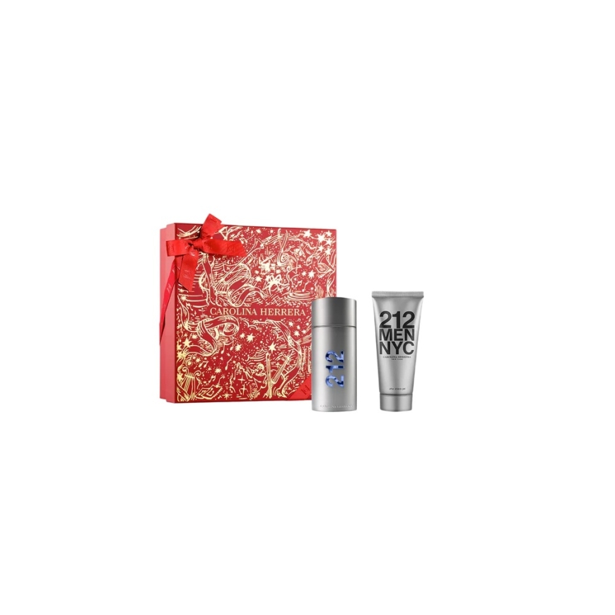 Setti Carolina Herrera: 212 NYC Eau De Toilette miehille, 100 ml + 212 NYC parranajobalsami, 100 ml