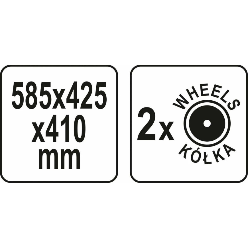YATO JÄRJESTELMÄLAATIKKO RATTAASELLA 42B S1 – 2