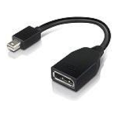 Lenovo 4X90L13971 DisplayPort-kaabel Mini DisplayPort Must