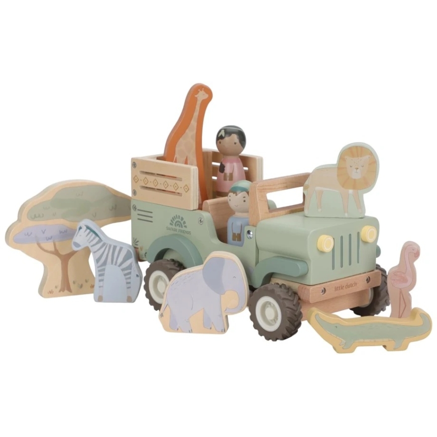 Little Dutch – mini auto ar dzīvniekiem | Safari Friends FSC – 3