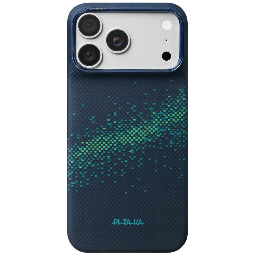 PITAKA Edge Milky Way Galaxy 2.0 -kuori iPhone 18 Pro Max / 17 Pro Max, Nearfield Sininen