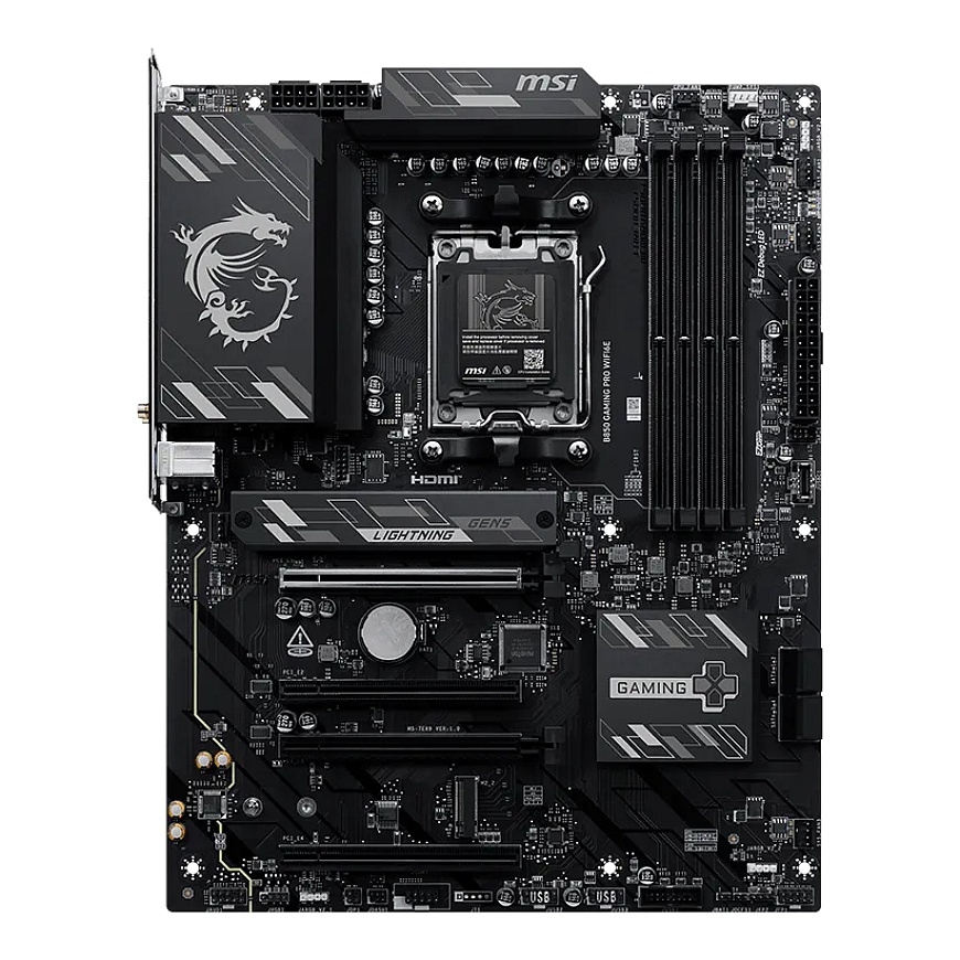 MSI B850 GAMING PRO WIFI6E mātes plate AMD B850 AM5 pieslēgvieta ATX