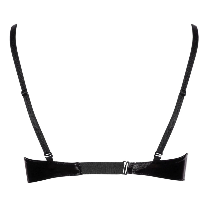 Melna vinyls krūšturis Black Level 85D – 4