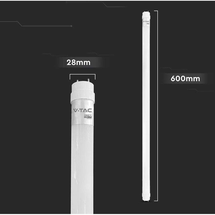 V-tac 9W LED T8 lamppu, 60 cm, G13, 4000K, CREE LED siru – 4
