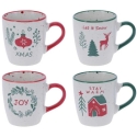 Home Styling Collection Siaki Kavos puodelių rinkinys 4 vnt 180 ml Kalėdiniai Home Styling Collection Siaki Kavos puodelių rinkinys 4 vnt 180 ml Kalėdiniai